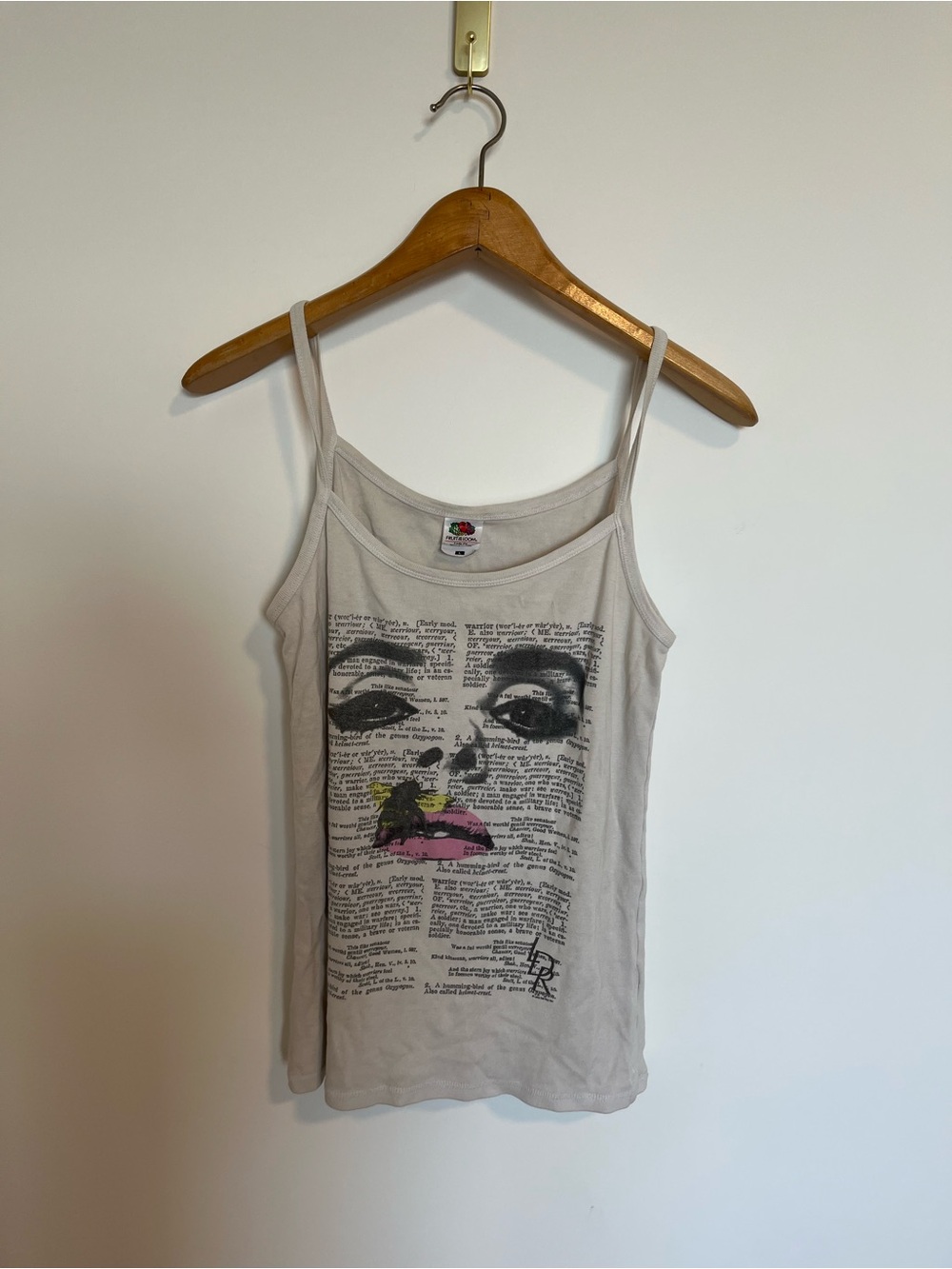 Lana Del Rey Warrior Graphic Tank with Black & Pink Face Print Born to die